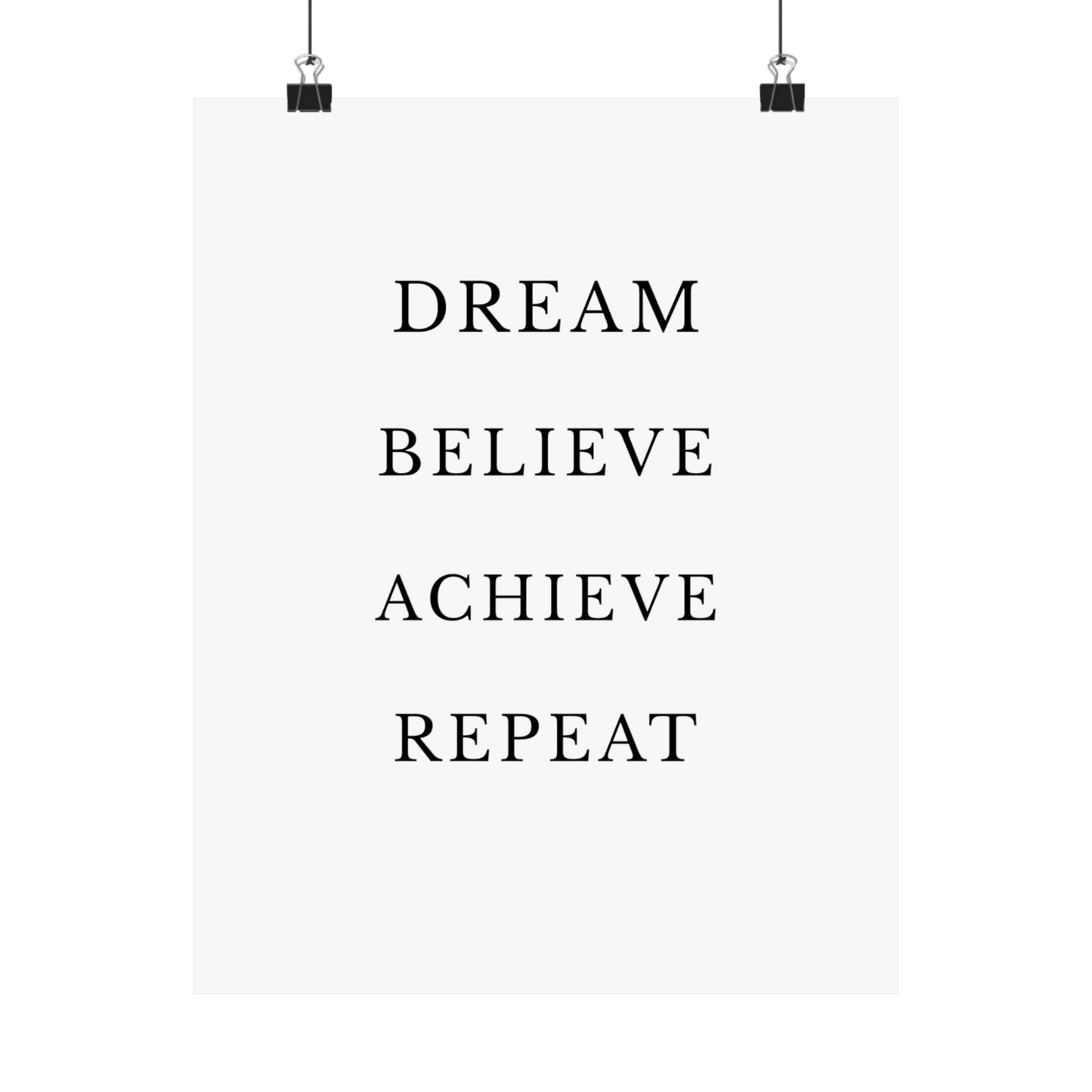 Inspirational Motivational Quote Poster Wall Art 