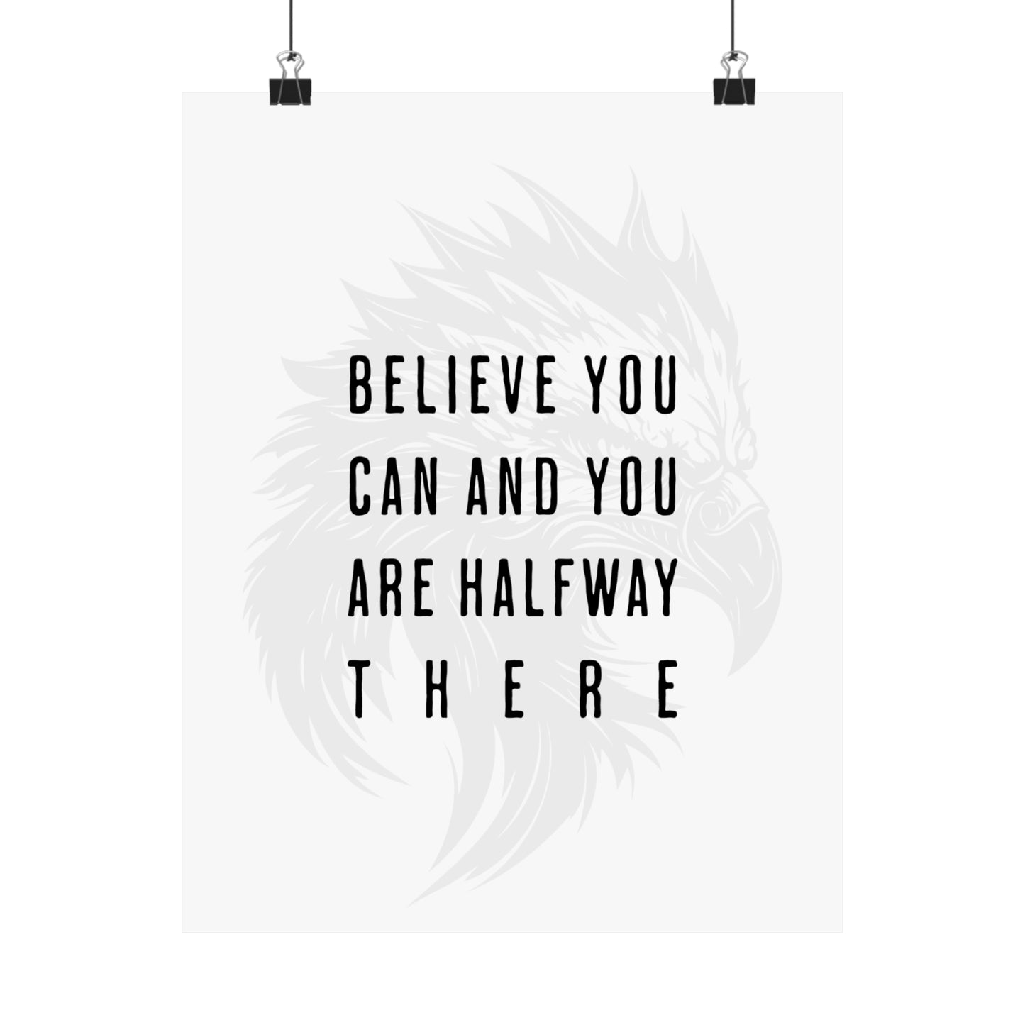 Inspirational Motivational Quote Poster Wall Art 