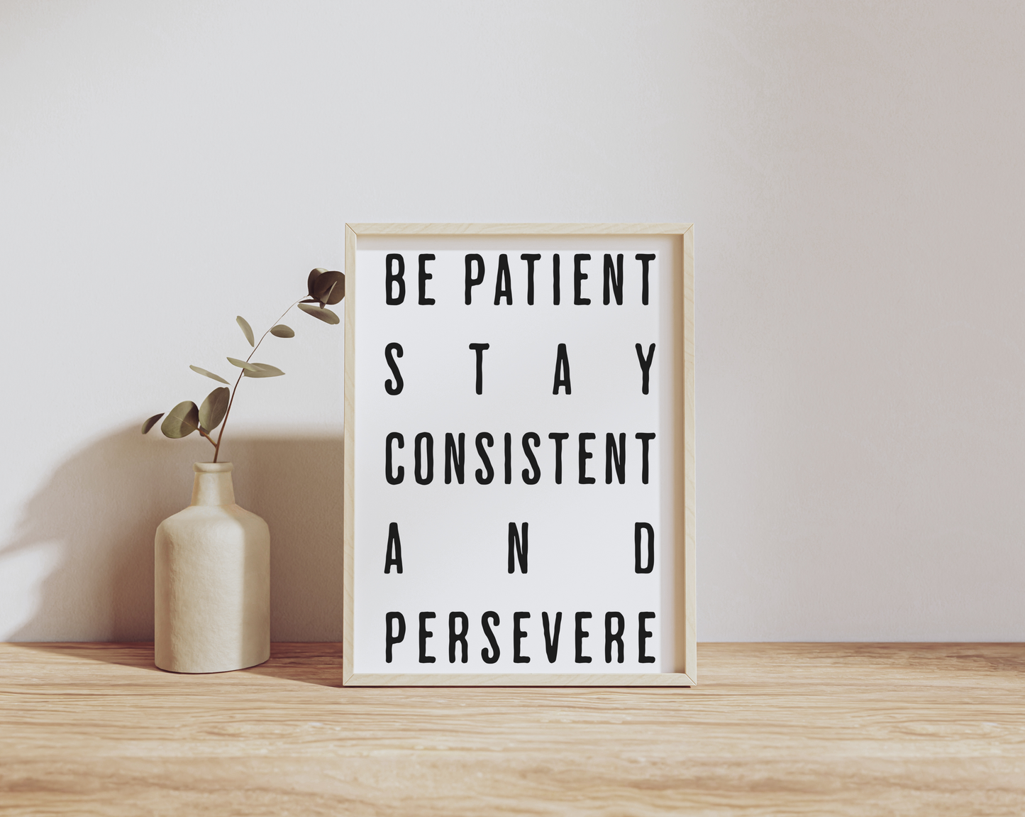 Be Patient Stay Consistent And Persevere