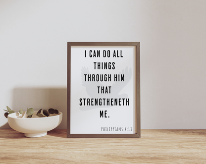 I Can Do All Things Through Christ, Philippians 4:13