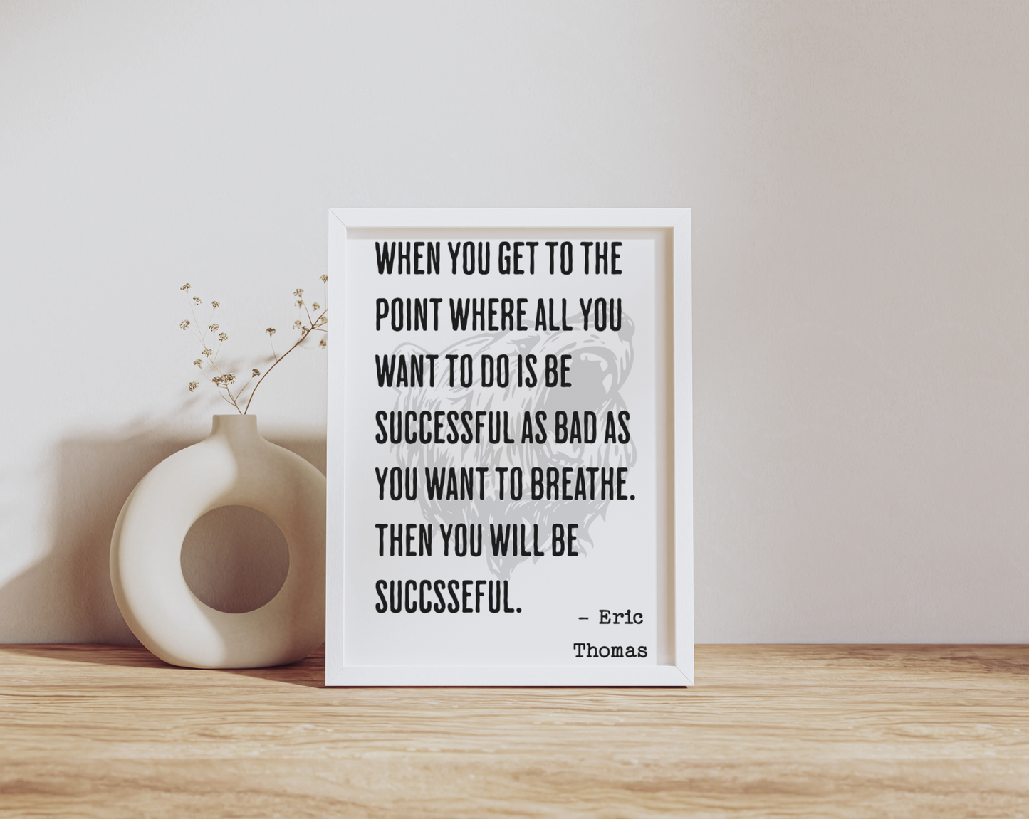 Inspirational Motivational Quote Poster Wall Art 